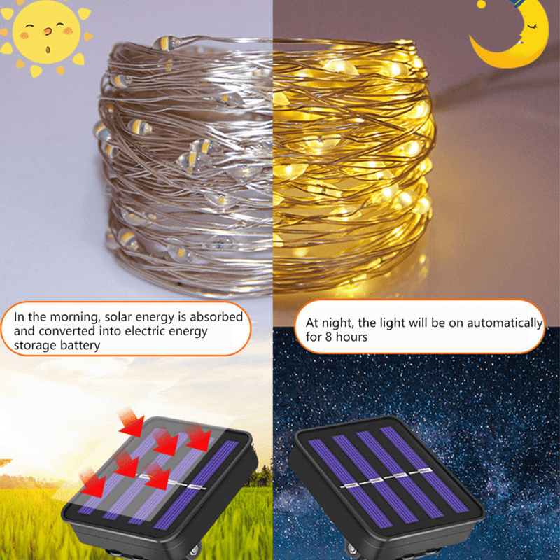 Luces Navideñas Con Carga Solar