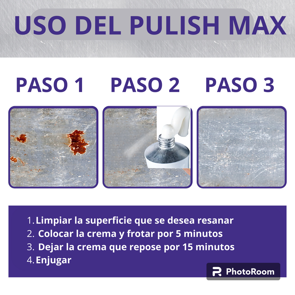 PULI-OXI. Eliminador de Óxido y recuperador de policarbonato
